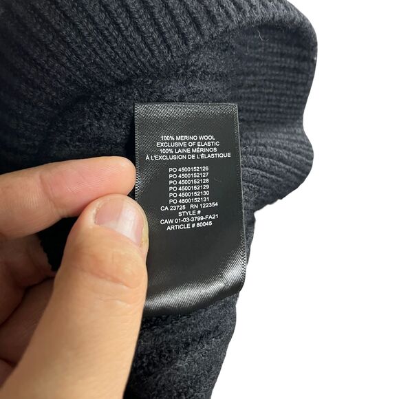 BABATON 100% Wool Roger Sweater Size XS - Black - Picture 4 of 6